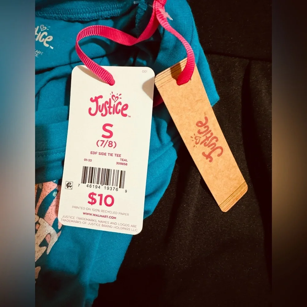 Justice Small 7/8 girls shirt